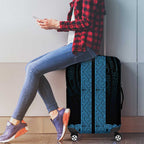 New Zealand Maori Kowhaiwhai Luggage Cover Kikorangi Maui and Mangopare
