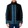 New Zealand Maori Kowhaiwhai Padded Jacket Kikorangi Maui and Mangopare - Aussie Hoodie