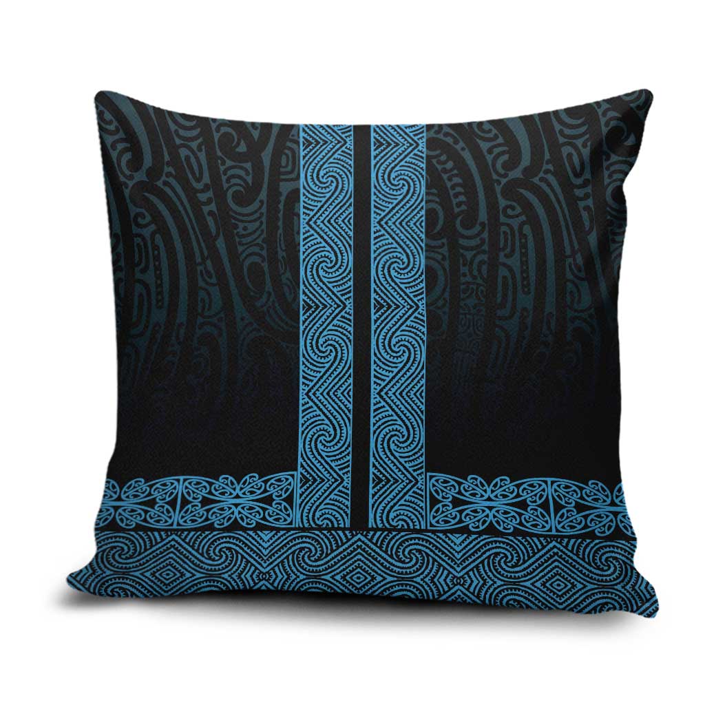 New Zealand Maori Kowhaiwhai Pillow Cover Kikorangi Maui and Mangopare - Aussie Hoodie