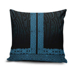 New Zealand Maori Kowhaiwhai Pillow Cover Kikorangi Maui and Mangopare - Aussie Hoodie
