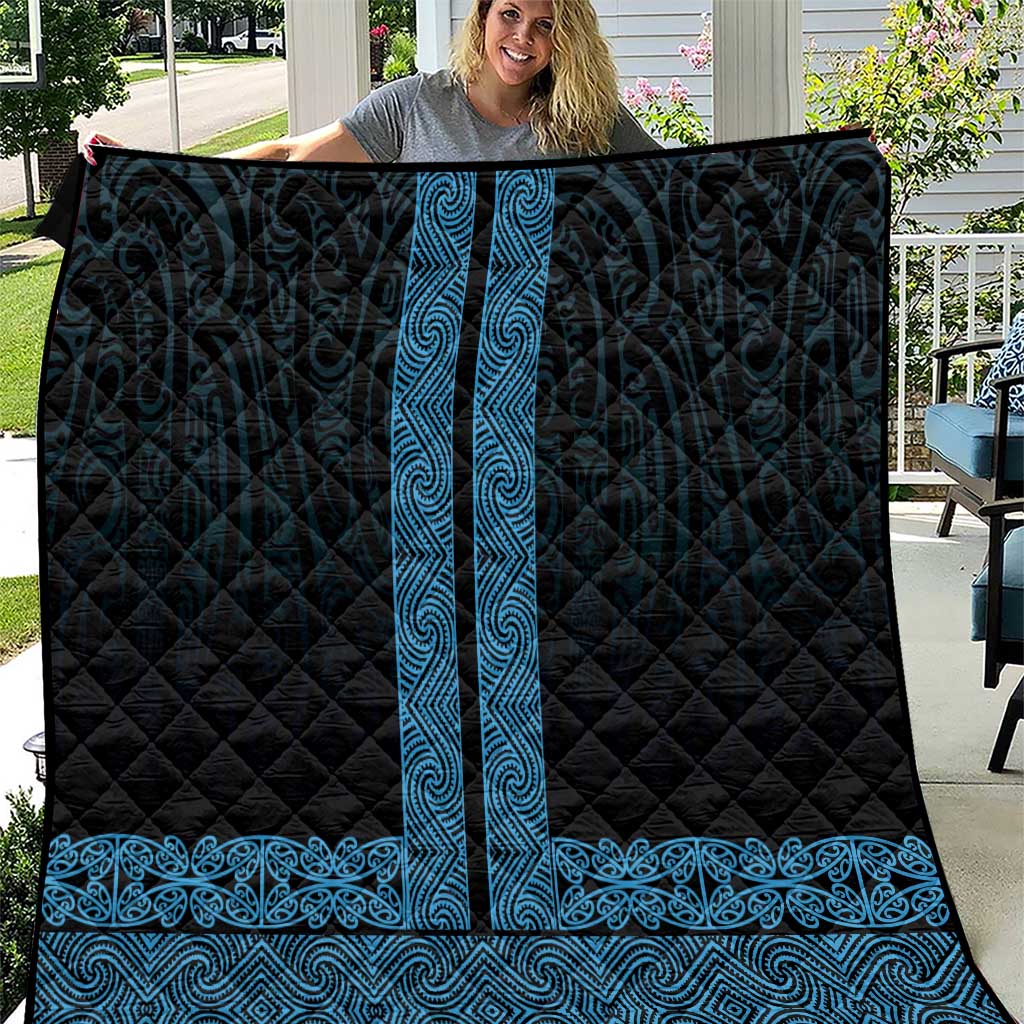 New Zealand Maori Kowhaiwhai Quilt Kikorangi Maui and Mangopare