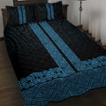 New Zealand Maori Kowhaiwhai Quilt Bed Set Kikorangi Maui and Mangopare