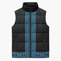 New Zealand Maori Kowhaiwhai Sleeveless Puffer Jacket Kikorangi Maui and Mangopare - Aussie Hoodie