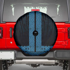 New Zealand Maori Kowhaiwhai Spare Tire Cover Kikorangi Maui and Mangopare