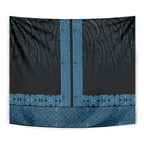 New Zealand Maori Kowhaiwhai Tapestry Kikorangi Maui and Mangopare