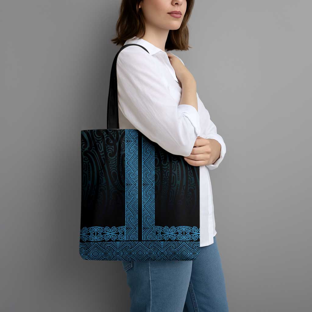 New Zealand Maori Kowhaiwhai Tote Bag Kikorangi Maui and Mangopare - Aussie Hoodie
