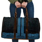 New Zealand Maori Kowhaiwhai Travel Bag Kikorangi Maui and Mangopare - Aussie Hoodie