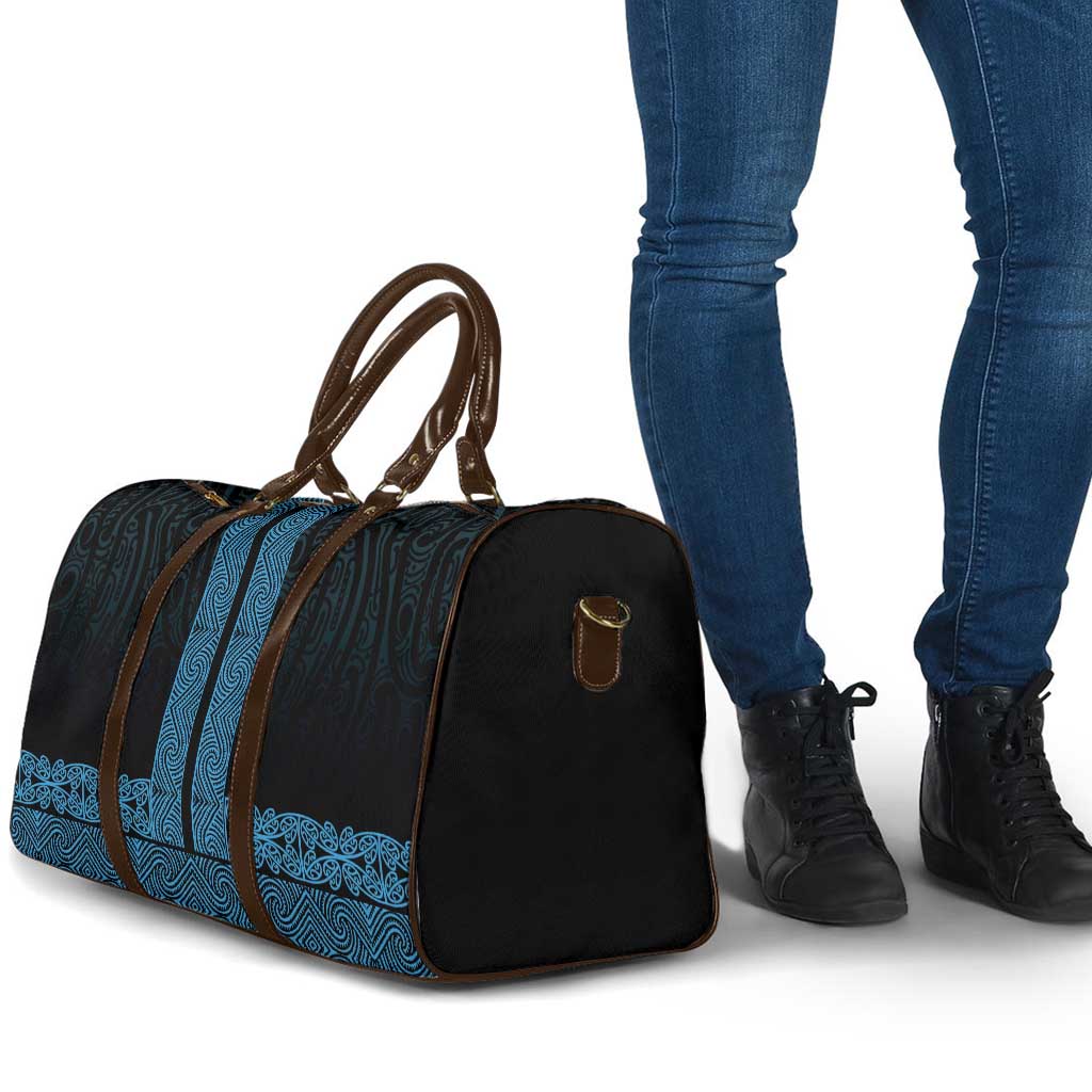 New Zealand Maori Kowhaiwhai Travel Bag Kikorangi Maui and Mangopare - Aussie Hoodie