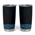 New Zealand Maori Kowhaiwhai Tumbler Cup Kikorangi Maui and Mangopare