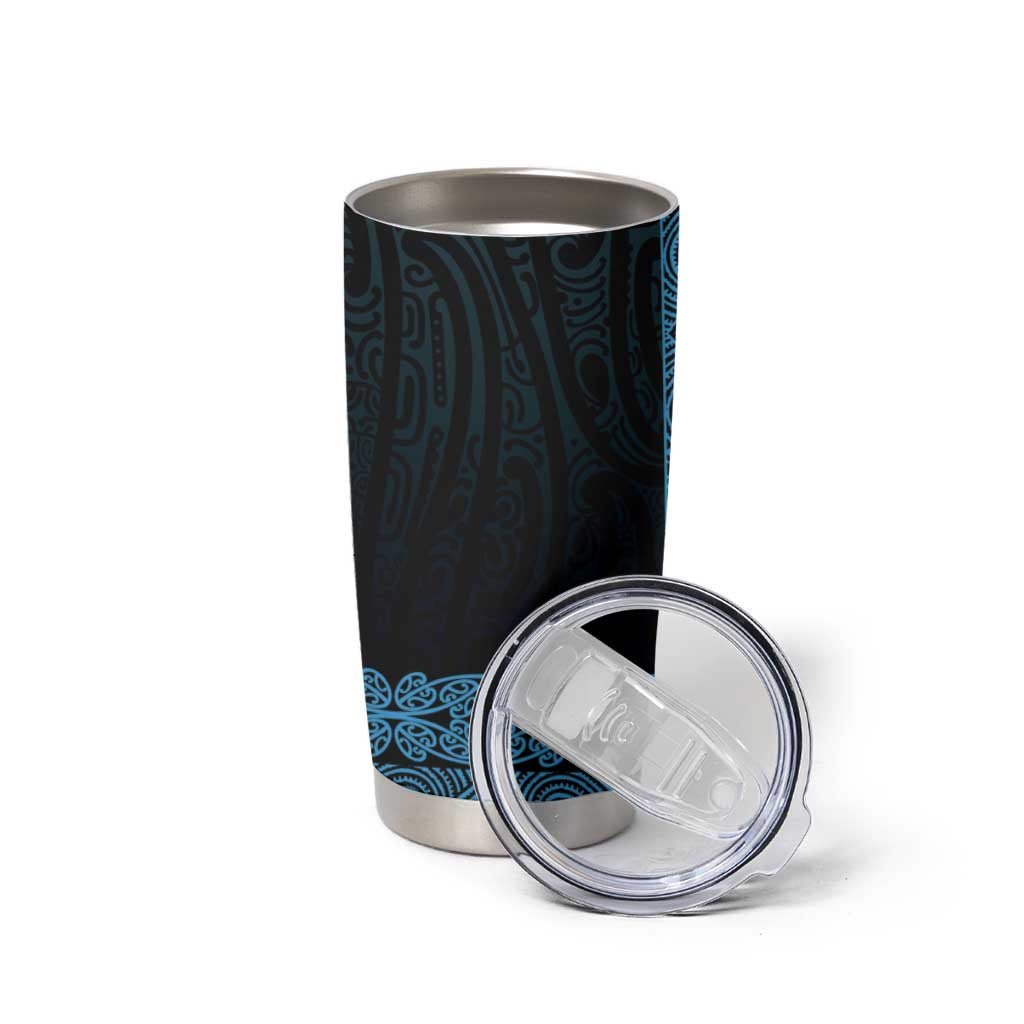 New Zealand Maori Kowhaiwhai Tumbler Cup Kikorangi Maui and Mangopare