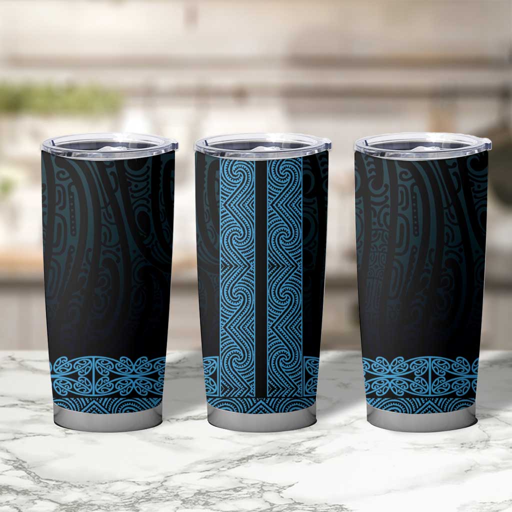 New Zealand Maori Kowhaiwhai Tumbler Cup Kikorangi Maui and Mangopare