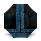 New Zealand Maori Kowhaiwhai Umbrella Kikorangi Maui and Mangopare - Aussie Hoodie