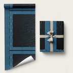 New Zealand Maori Kowhaiwhai Wrapping Paper Kikorangi Maui and Mangopare - Aussie Hoodie