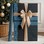 New Zealand Maori Kowhaiwhai Wrapping Paper Kikorangi Maui and Mangopare - Aussie Hoodie