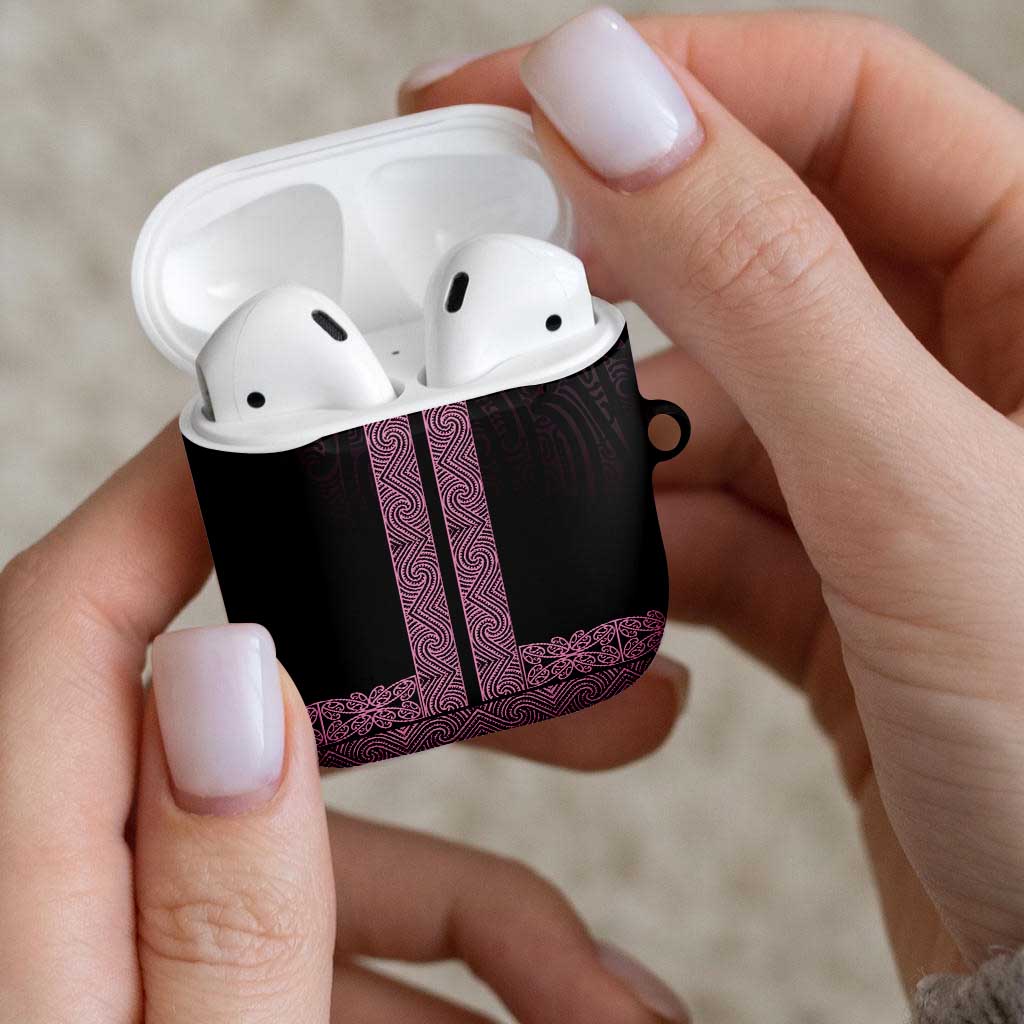 New Zealand Maori Kowhaiwhai AirPods Case Mawhero Maui and Mangopare - Aussie Hoodie