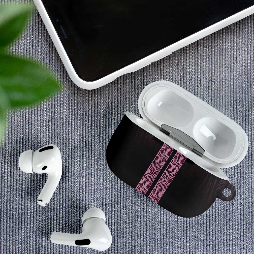 New Zealand Maori Kowhaiwhai AirPods Case Mawhero Maui and Mangopare - Aussie Hoodie
