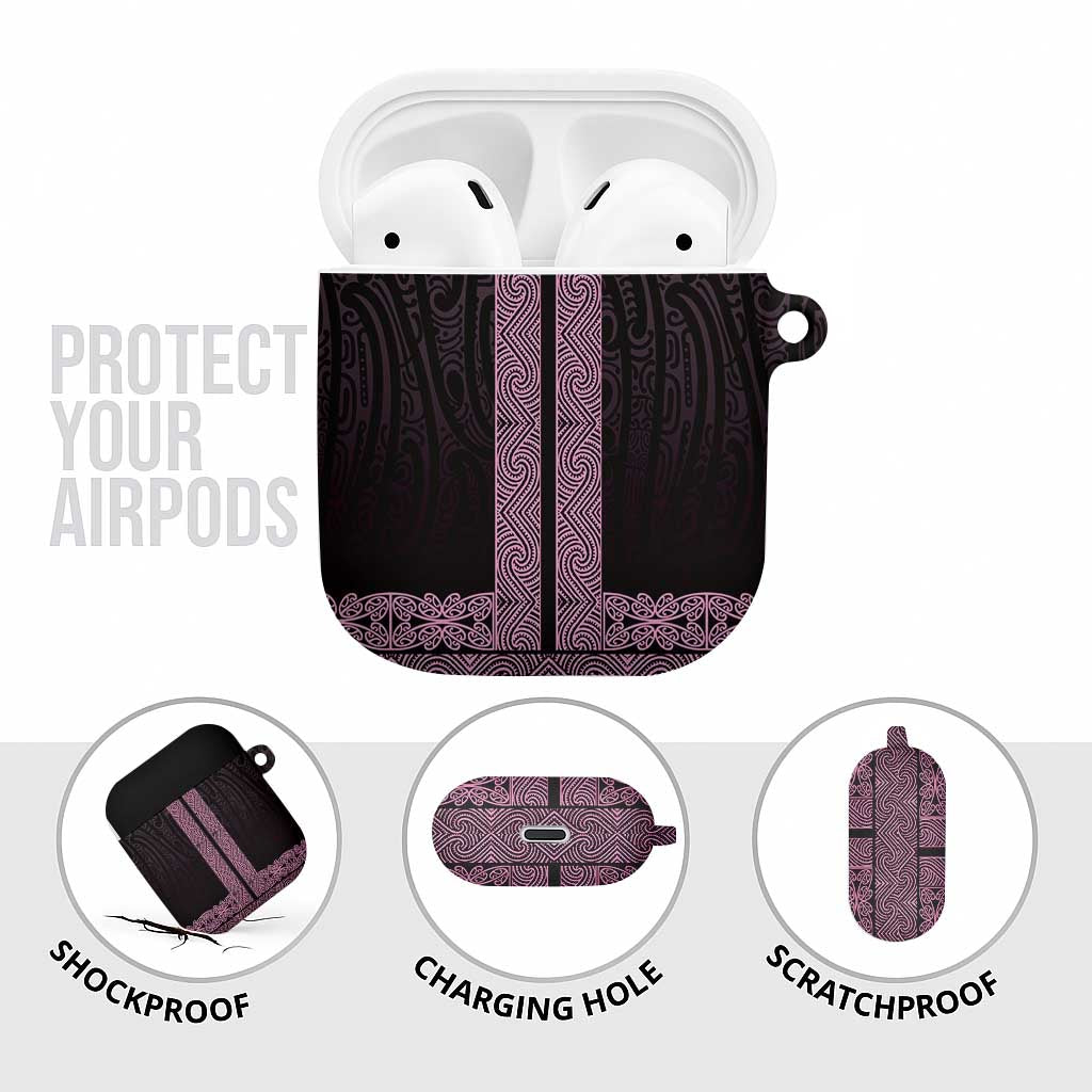 New Zealand Maori Kowhaiwhai AirPods Case Mawhero Maui and Mangopare - Aussie Hoodie