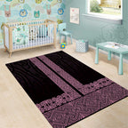 New Zealand Maori Kowhaiwhai Area Rug Mawhero Maui and Mangopare