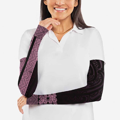 New Zealand Maori Kowhaiwhai Arm Sleeves Mawhero Maui and Mangopare - Aussie Hoodie