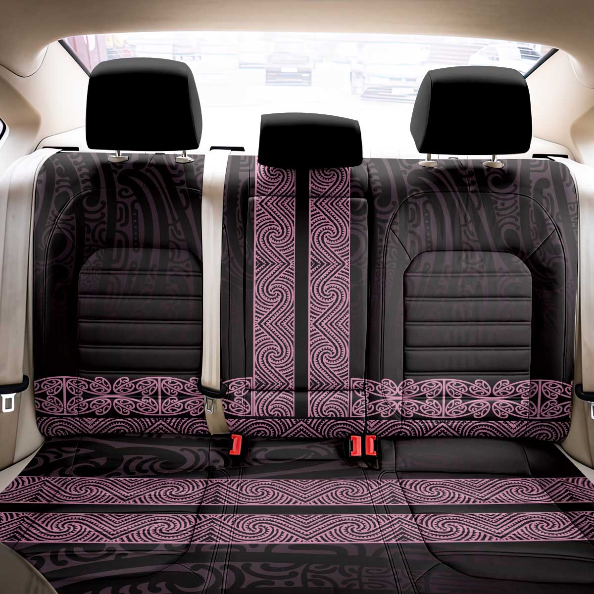 New Zealand Maori Kowhaiwhai Back Car Seat Cover Mawhero Maui and Mangopare