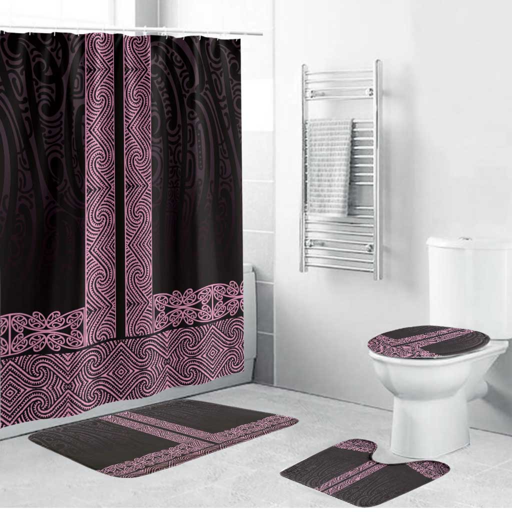 New Zealand Maori Kowhaiwhai Bathroom Set Mawhero Maui and Mangopare - Aussie Hoodie