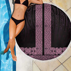New Zealand Maori Kowhaiwhai Beach Blanket Mawhero Maui and Mangopare