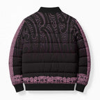 New Zealand Maori Kowhaiwhai Bomber Puffer Jacket Mawhero Maui and Mangopare - Aussie Hoodie