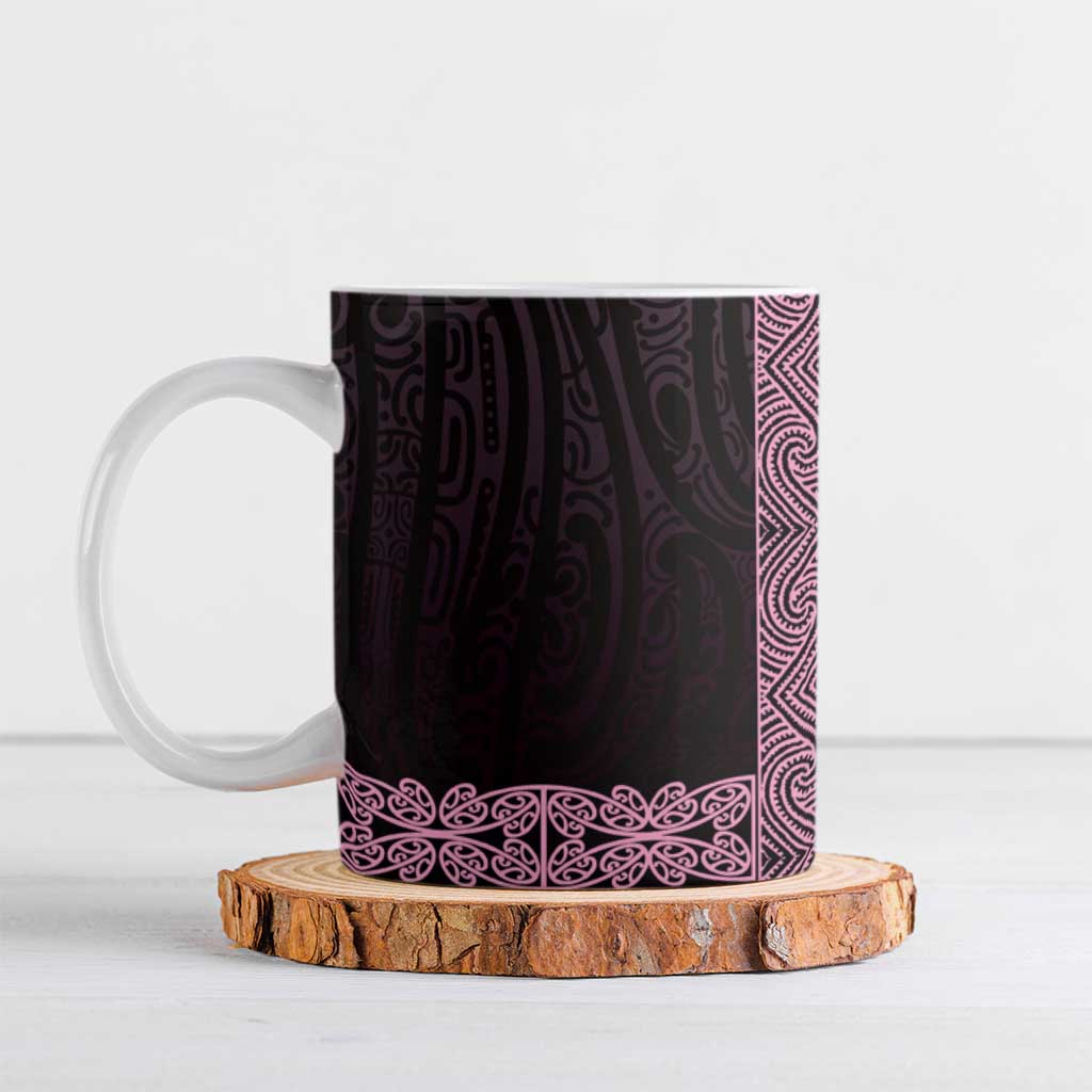 New Zealand Maori Kowhaiwhai Ceramic Mug Mawhero Maui and Mangopare - Aussie Hoodie