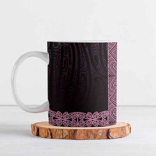 New Zealand Maori Kowhaiwhai Ceramic Mug Mawhero Maui and Mangopare - Aussie Hoodie