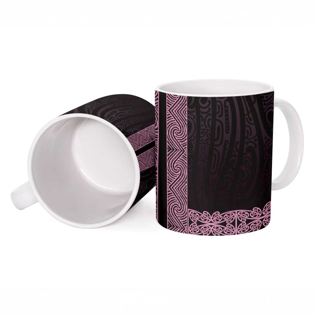 New Zealand Maori Kowhaiwhai Ceramic Mug Mawhero Maui and Mangopare - Aussie Hoodie