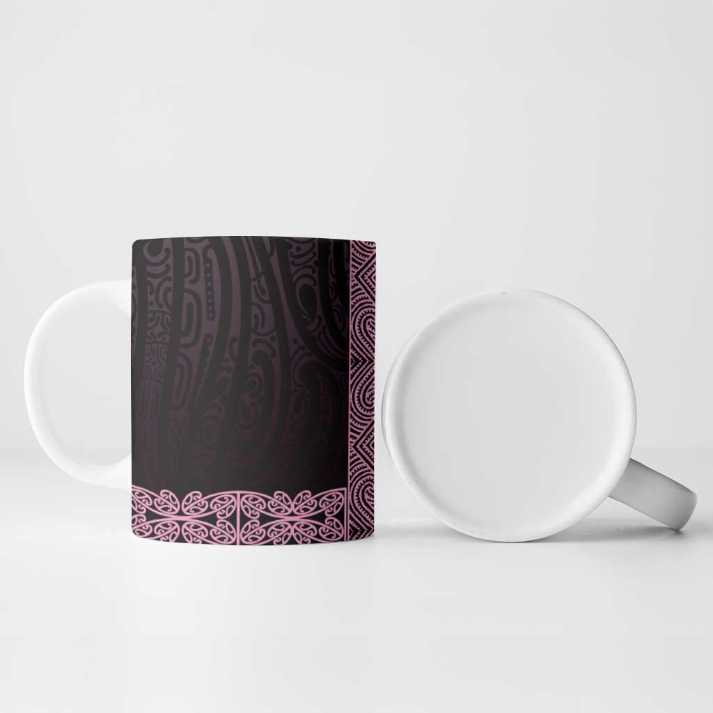 New Zealand Maori Kowhaiwhai Ceramic Mug Mawhero Maui and Mangopare - Aussie Hoodie