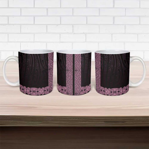New Zealand Maori Kowhaiwhai Ceramic Mug Mawhero Maui and Mangopare - Aussie Hoodie