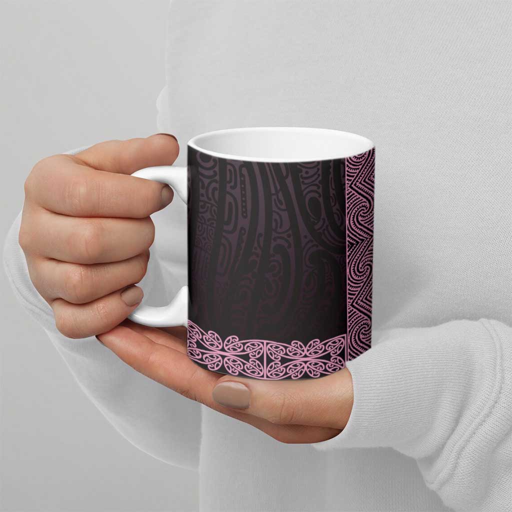 New Zealand Maori Kowhaiwhai Ceramic Mug Mawhero Maui and Mangopare - Aussie Hoodie