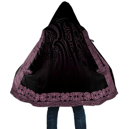 New Zealand Maori Kowhaiwhai Cloak Mawhero Maui and Mangopare - Aussie Hoodie