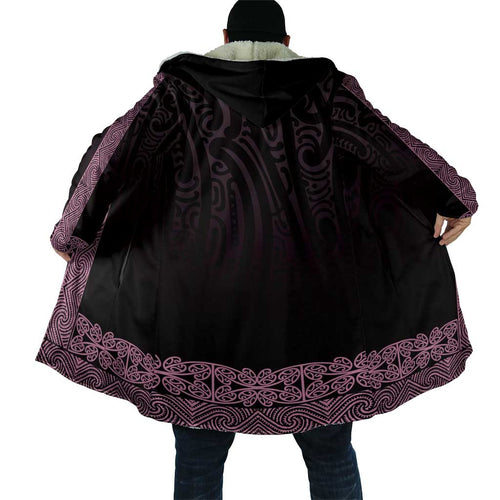 New Zealand Maori Kowhaiwhai Cloak Mawhero Maui and Mangopare - Aussie Hoodie