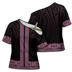 New Zealand Maori Kowhaiwhai Cross Shoulder Shirt Mawhero Maui and Mangopare - Aussie Hoodie