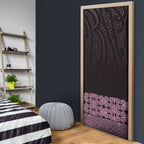 New Zealand Maori Kowhaiwhai Door Cover Mawhero Maui and Mangopare - Aussie Hoodie