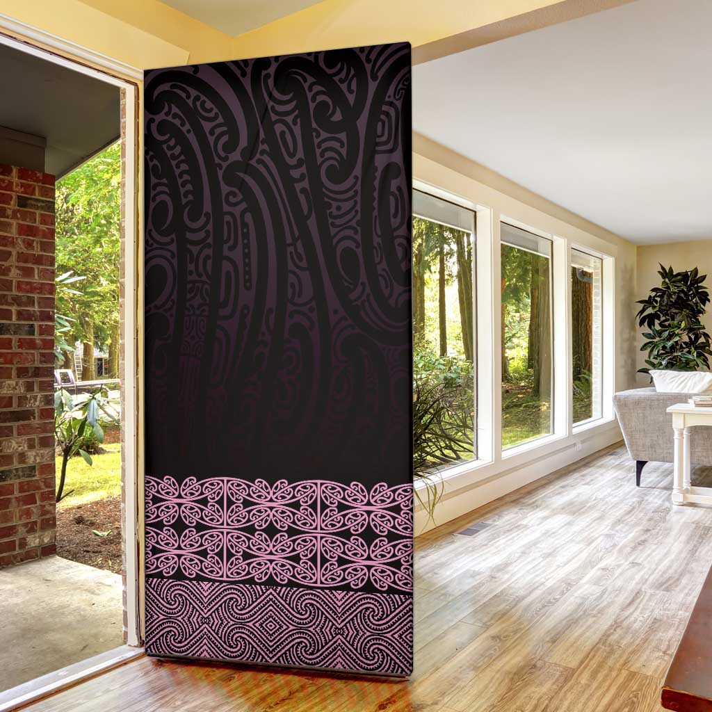 New Zealand Maori Kowhaiwhai Door Cover Mawhero Maui and Mangopare - Aussie Hoodie