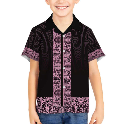 New Zealand Maori Kowhaiwhai Family Matching Long Sleeve Bodycon Dress and Hawaiian Shirt Mawhero Maui and Mangopare