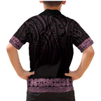 New Zealand Maori Kowhaiwhai Family Matching Mermaid Dress and Hawaiian Shirt Mawhero Maui and Mangopare