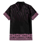 New Zealand Maori Kowhaiwhai Family Matching Tank Maxi Dress and Hawaiian Shirt Mawhero Maui and Mangopare