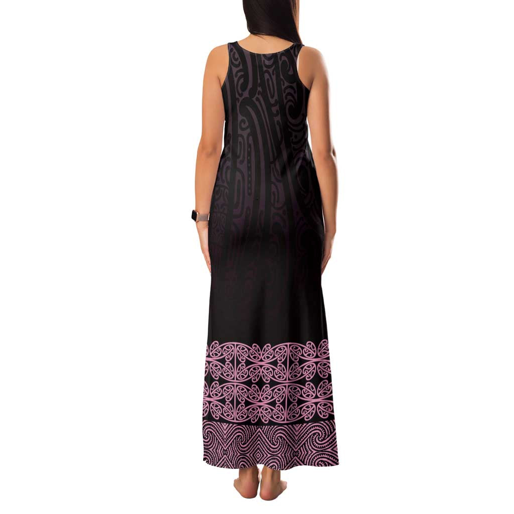 New Zealand Maori Kowhaiwhai Family Matching Tank Maxi Dress and Hawaiian Shirt Mawhero Maui and Mangopare