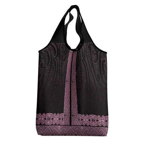 New Zealand Maori Kowhaiwhai Grocery Bag Mawhero Maui and Mangopare