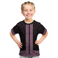 New Zealand Maori Kowhaiwhai Kid T Shirt Mawhero Maui and Mangopare