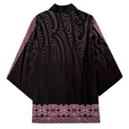 New Zealand Maori Kowhaiwhai Kimono Mawhero Maui and Mangopare - Aussie Hoodie