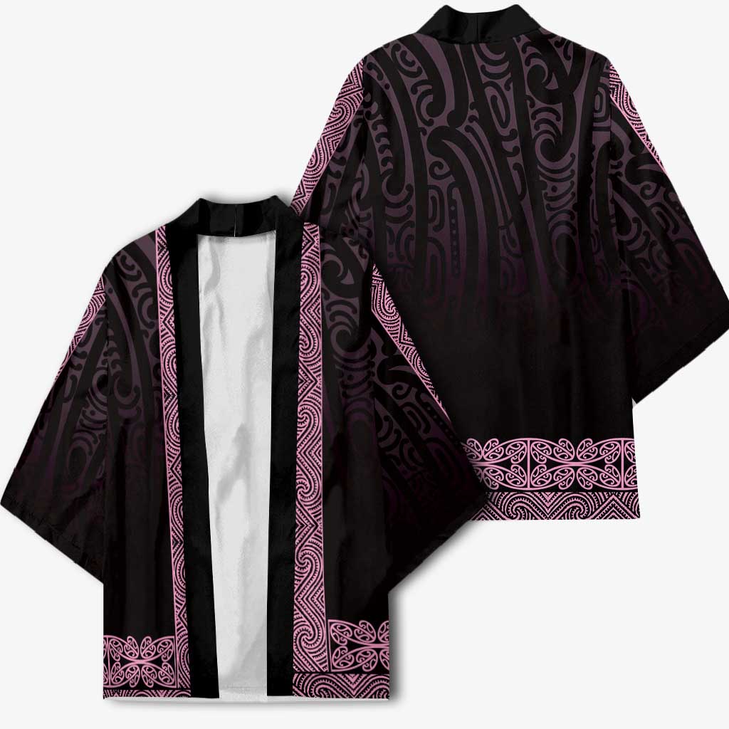 New Zealand Maori Kowhaiwhai Kimono Mawhero Maui and Mangopare - Aussie Hoodie