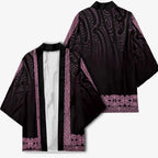 New Zealand Maori Kowhaiwhai Kimono Mawhero Maui and Mangopare - Aussie Hoodie