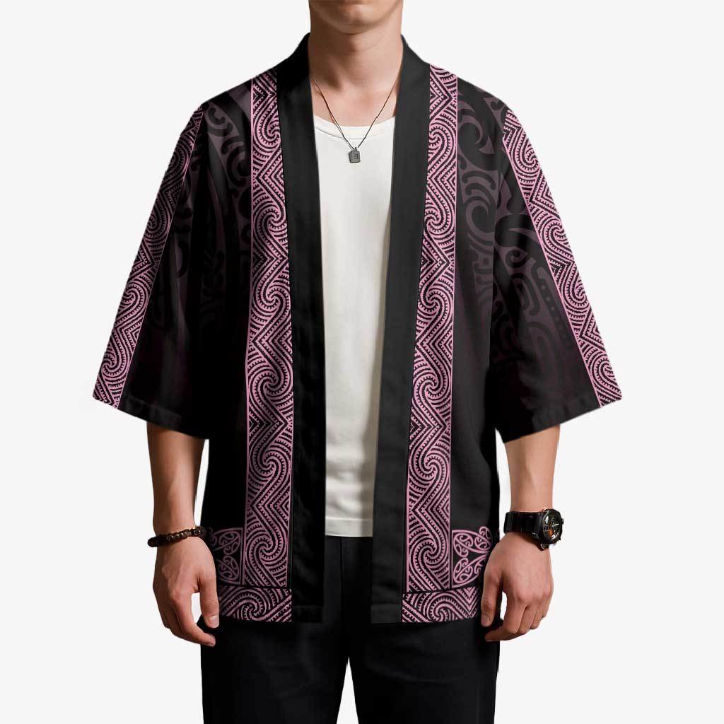 New Zealand Maori Kowhaiwhai Kimono Mawhero Maui and Mangopare - Aussie Hoodie