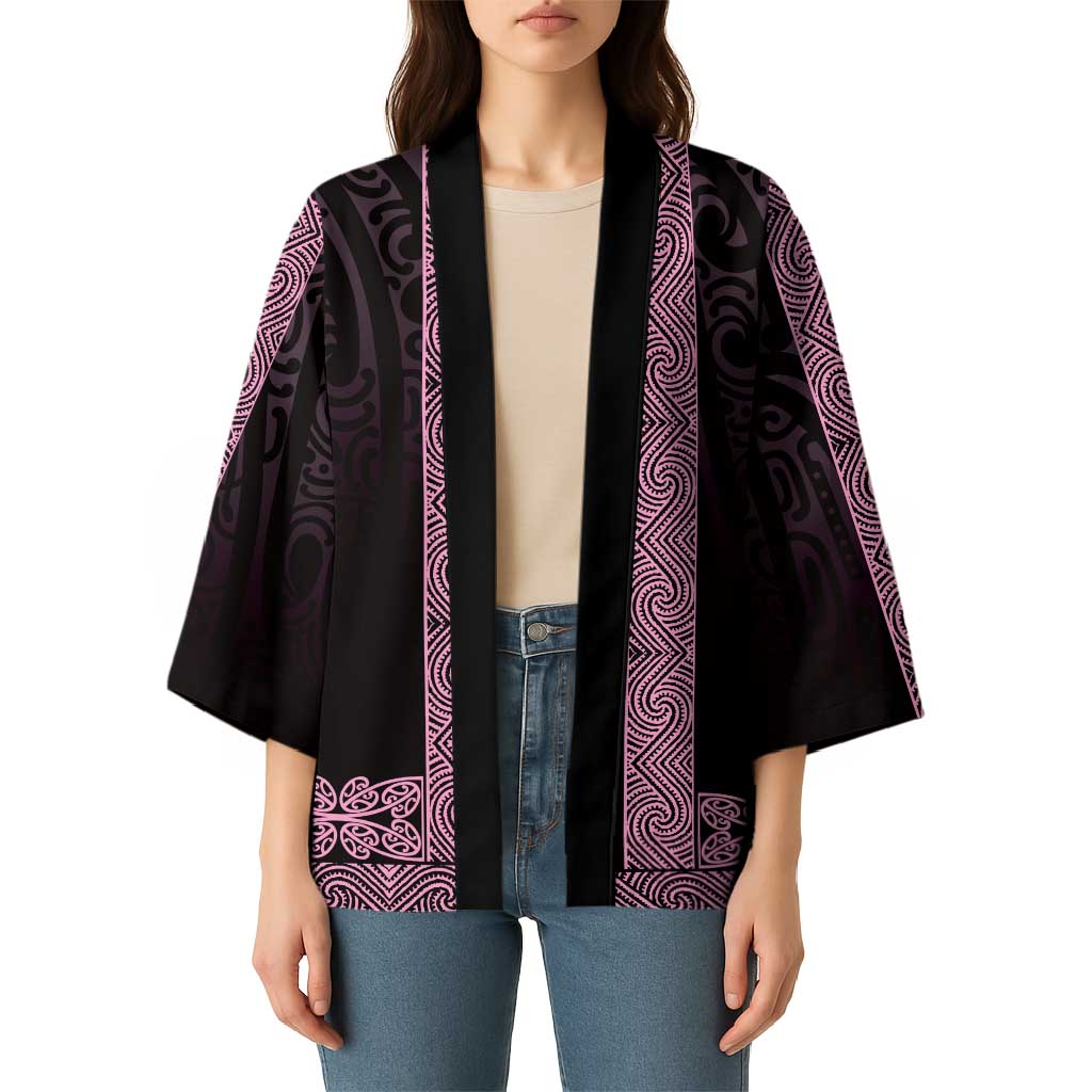 New Zealand Maori Kowhaiwhai Kimono Mawhero Maui and Mangopare - Aussie Hoodie