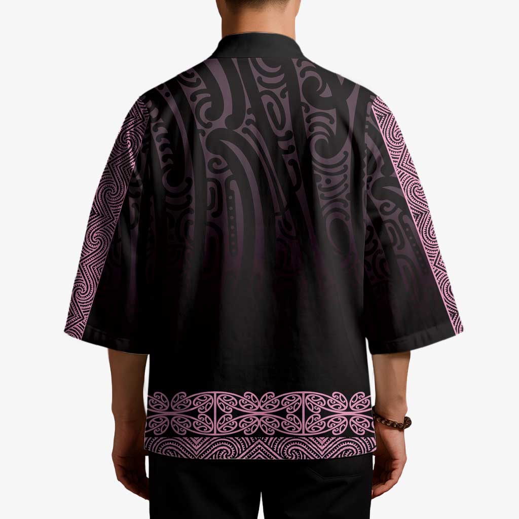 New Zealand Maori Kowhaiwhai Kimono Mawhero Maui and Mangopare - Aussie Hoodie